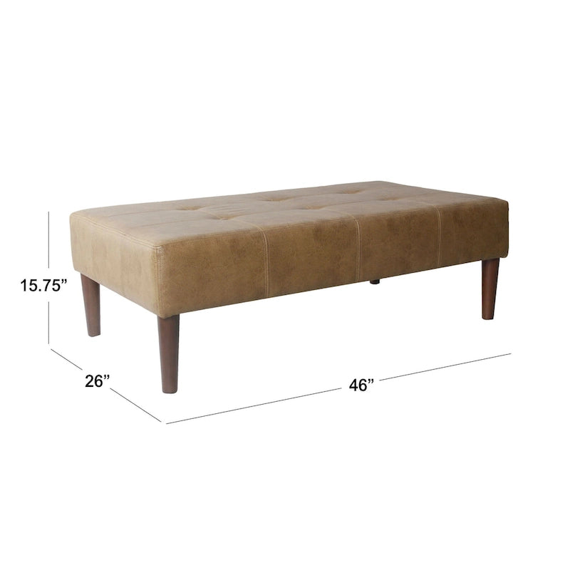 Canapé d'angle inclinable en similicuir avec console de rangement