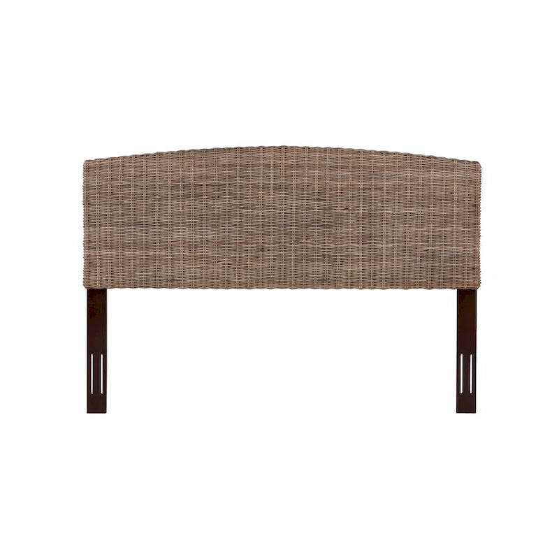Tête de lit en rotin réglable, compatible avec fixation murale ou cadre de lit