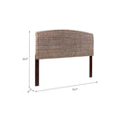 Tête de lit en rotin réglable, compatible avec fixation murale ou cadre de lit