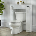 Meuble de rangement de salle de bain peu encombrant au-dessus des toilettes avec étagères réglables
