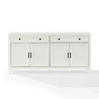 Bahut de style moderne-rustique avec 2 tiroirs et étagères réglables, 155 cm
