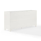 Bahut de style moderne-rustique avec 2 tiroirs et étagères réglables, 155 cm