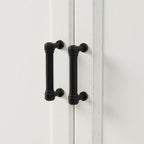 Bahut de style moderne-rustique avec 2 tiroirs et étagères réglables, 155 cm