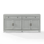 Bahut de style moderne-rustique avec 2 tiroirs et étagères réglables, 155 cm