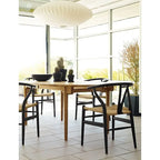 Chaise de salle à manger moderne en bois avec accoudoirs à dossier ouvert et siège en chanvre pour maison, restaurant, bureau
