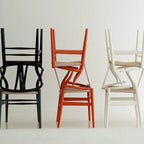 Chaise de salle à manger moderne en bois avec accoudoirs à dossier ouvert et siège en chanvre pour maison, restaurant, bureau