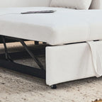 Canapé-lit gigogne 54 double places inclinable avec accoudoirs, rangement et poches latérales, et prise USB