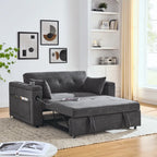 Canapé-lit gigogne 54 double places inclinable avec accoudoirs, rangement et poches latérales, et prise USB
