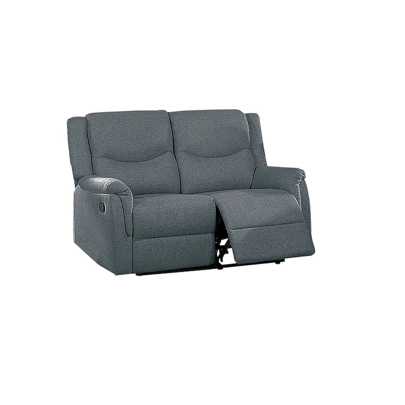 Causeuse inclinable manuelle avec accoudoirs et appuie-tête moelleux
