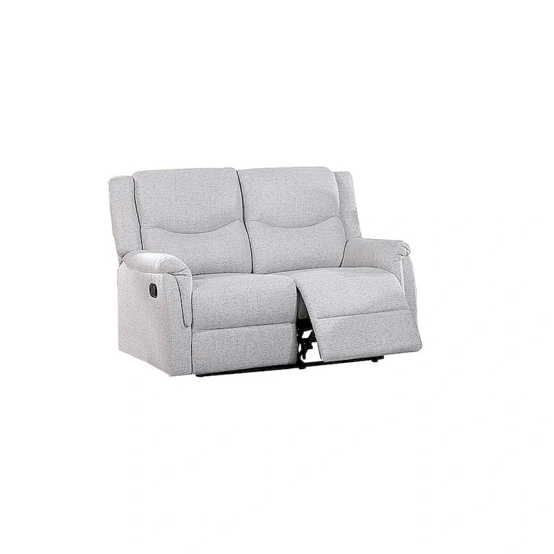 Causeuse inclinable manuelle avec accoudoirs et appuie-tête moelleux