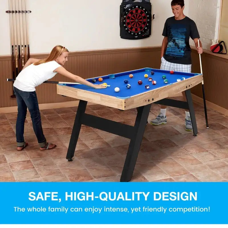 Table de billard portable 48x24 avec queues, boules et triangle