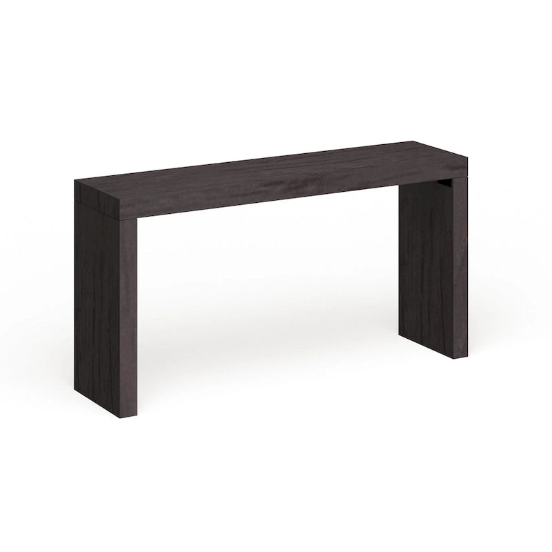 Console en placage de bois noir avec finition ébène, 147 cm